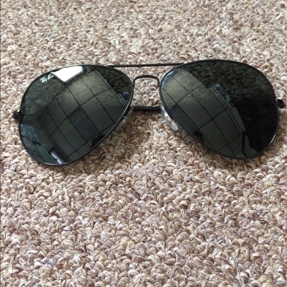 Authentic Black Ray Ban Aviators