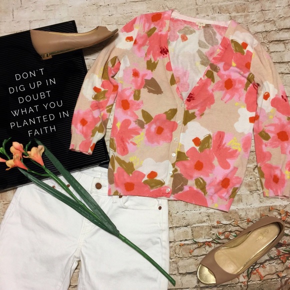 J. Crew Sweaters - 💙 J.Crew Spring/Summer Floral Cardigan