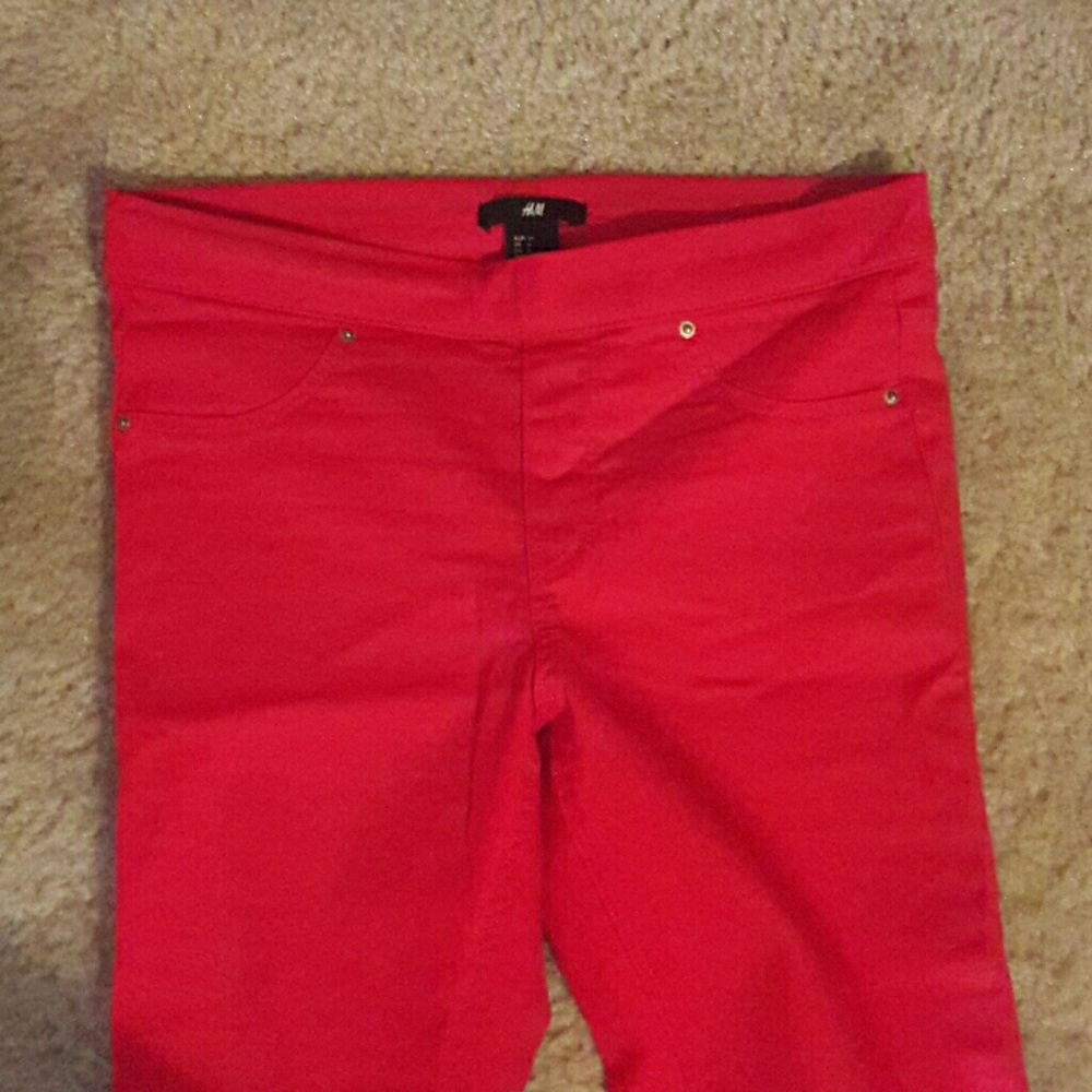 Red jeans