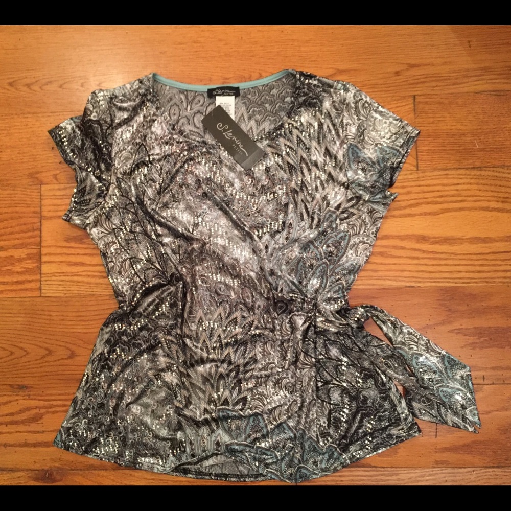 Metallic Top by Levine