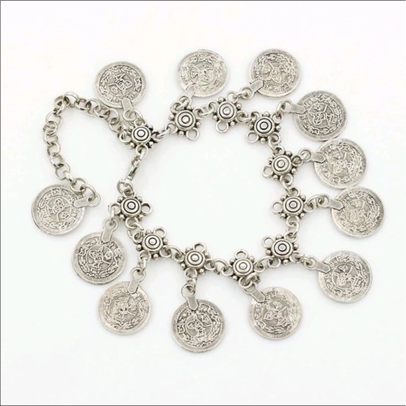🔥Brilliant  rich money coin charm anklet bracelet - Picture 4 of 4