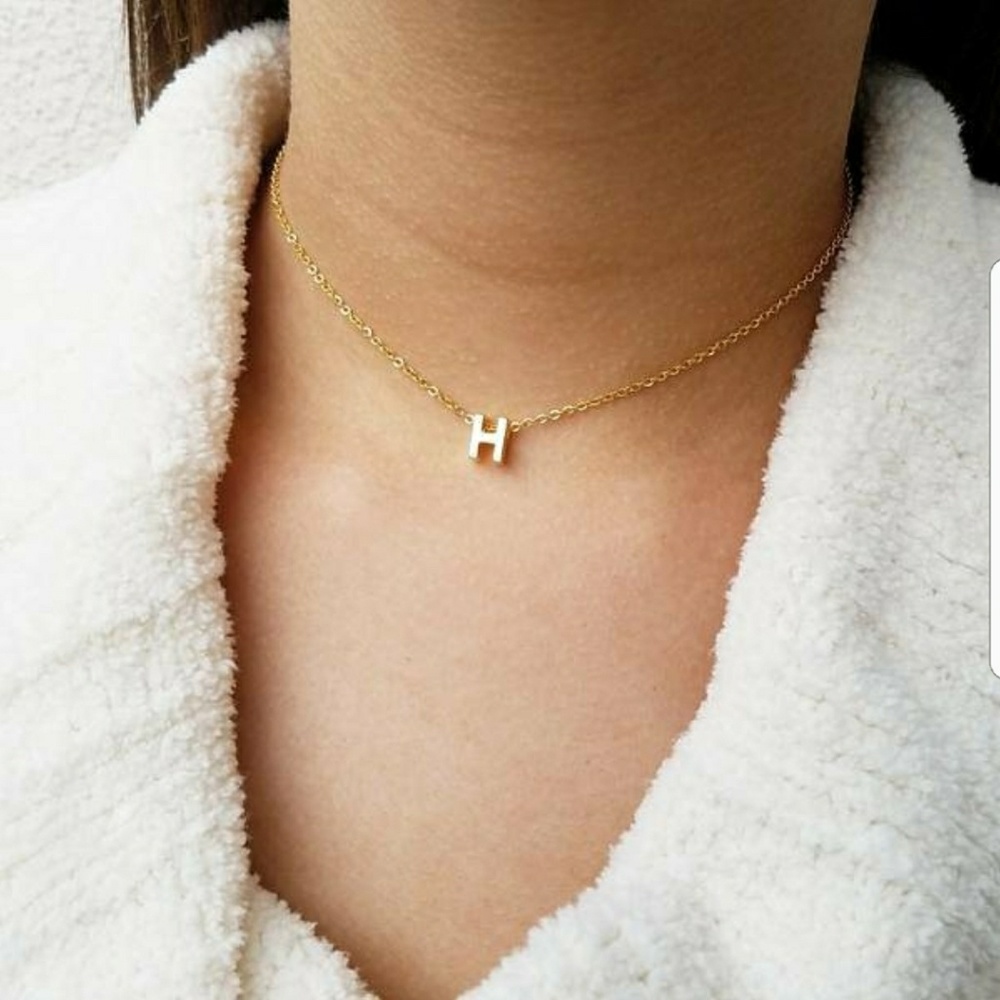Pick your Initial. Initial Necklace