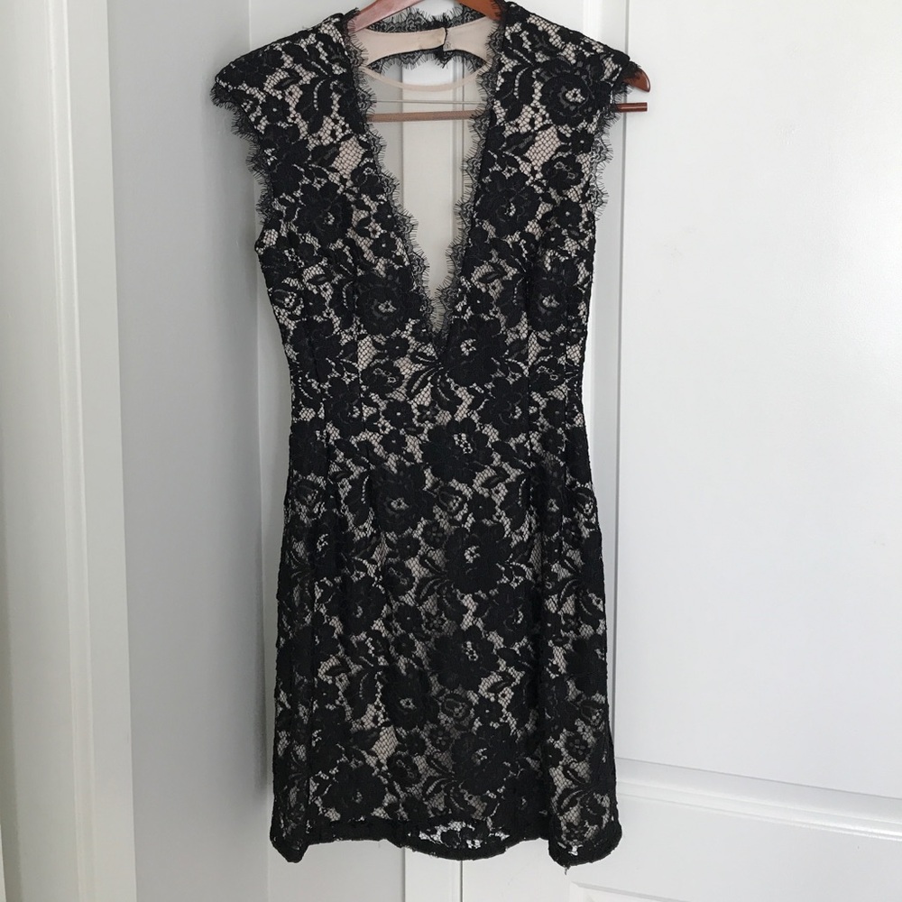Black lace dress