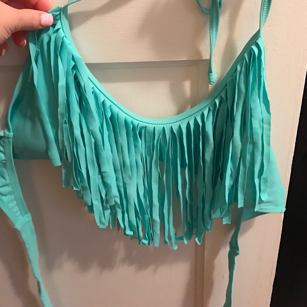 Fringe bikini top