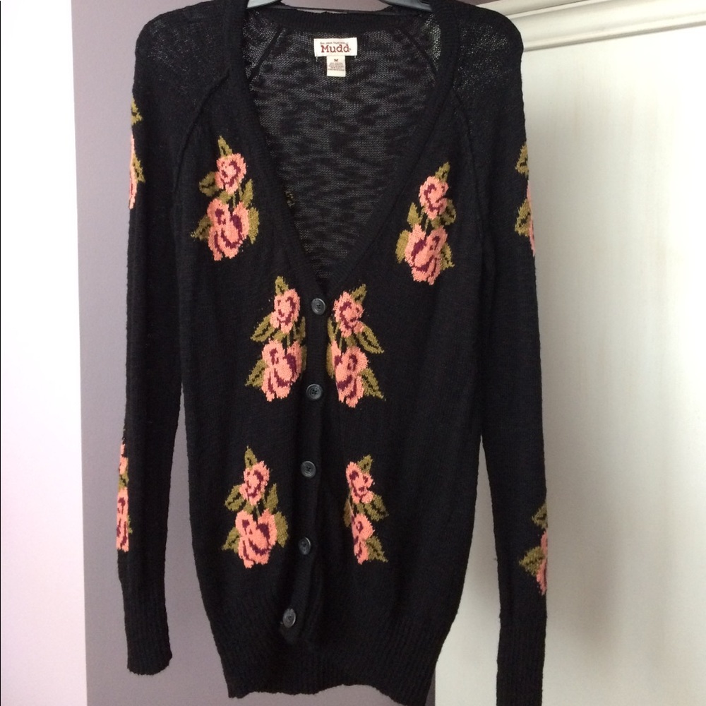 Floral Print Mudd Cardigan
