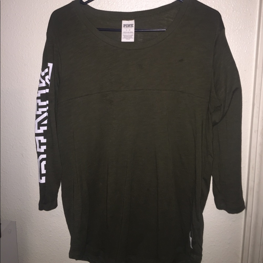 Quarter sleeve pink shirt