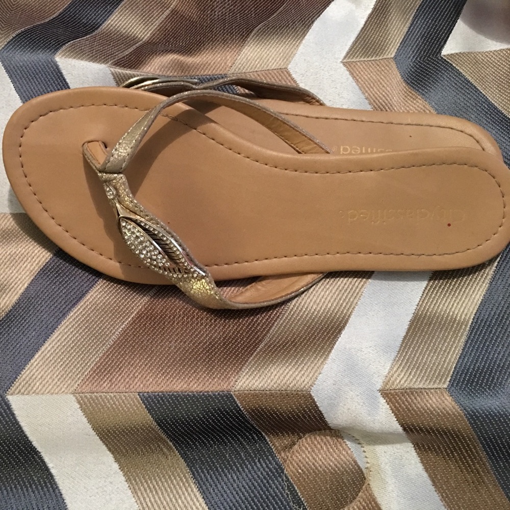 Gold sandals