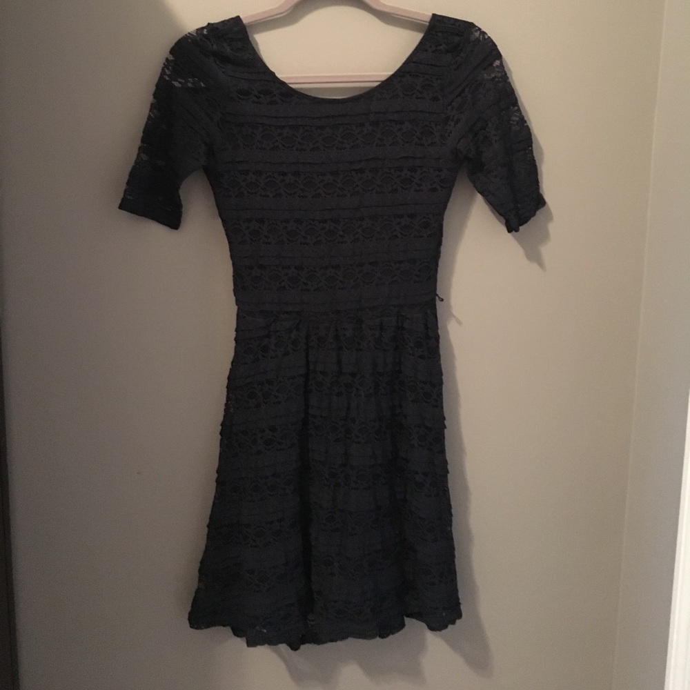 Navy Lace Dress