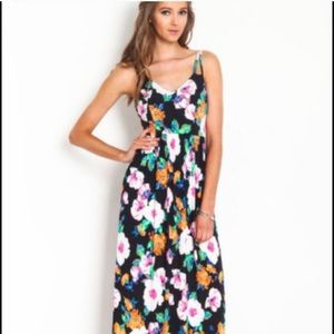 Floral maxi dress. Brand is Love Culture