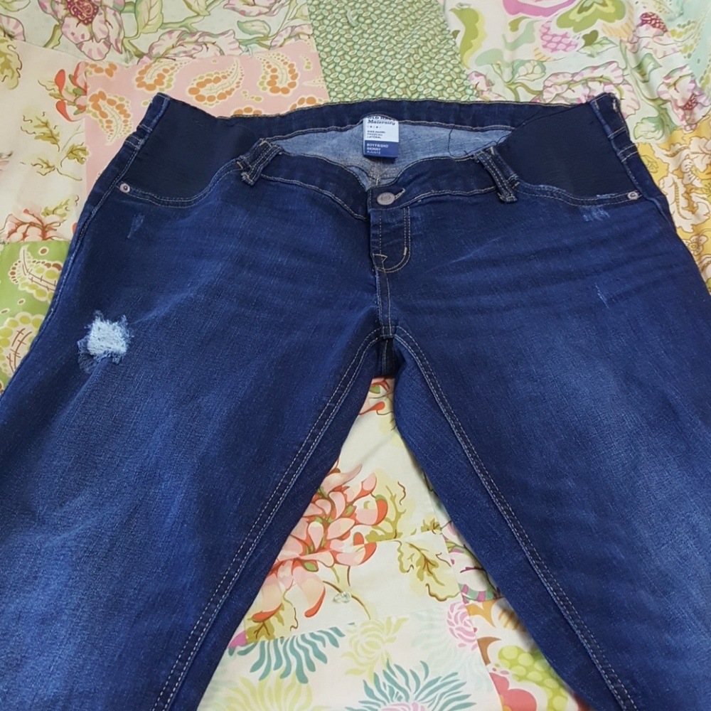 Boyfriend Skinny Maternity Jeans
