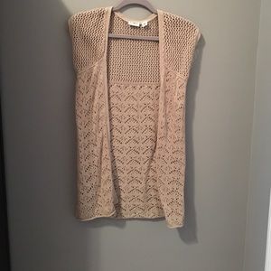 Brown Short Sleeve Cardigan