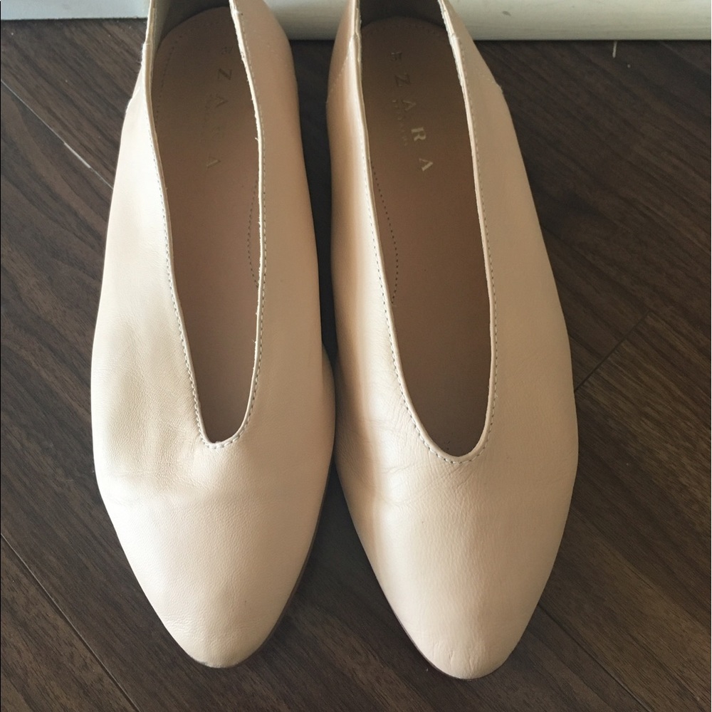 Zara soft ballerina flats size7