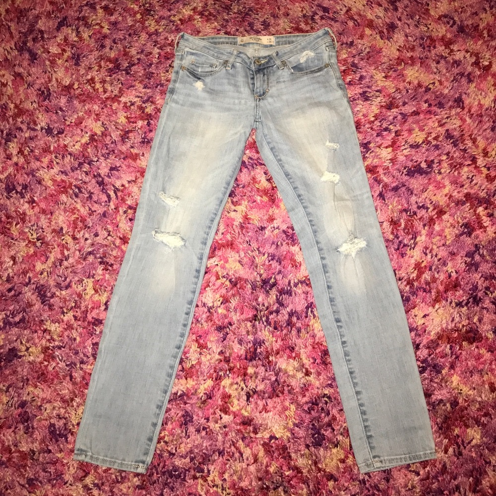 Distressed jeans