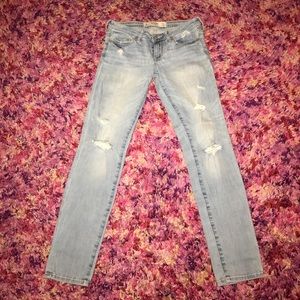 Distressed jeans