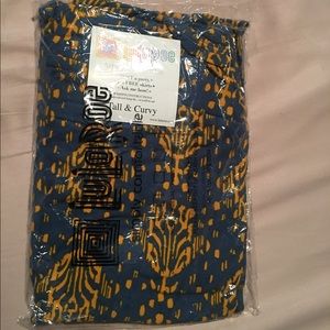 Blue and yellow floral  TC lularoe