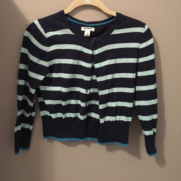 Cropped Striped Cardigan - Picture 1 of 2
