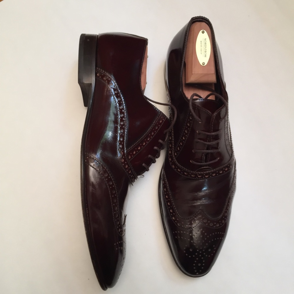 HP Mens European High End Leather Dressy Shoes EUC - Picture 4 of 8