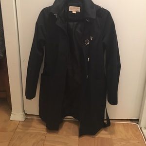 Michael Kors Navy Trench / Rain Coat with hood