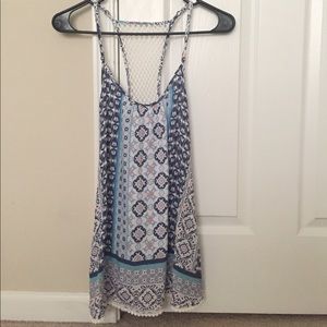 Tank top with lace racerback