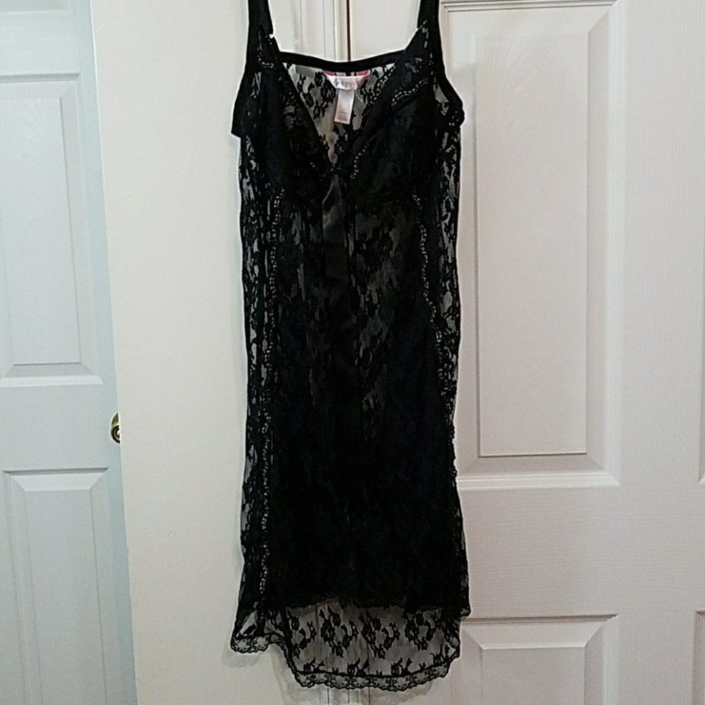 Lane Bryant chemise lace size 14 16 gold trim