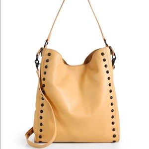 Loeffler Randall Studded Leather Hobo Bag