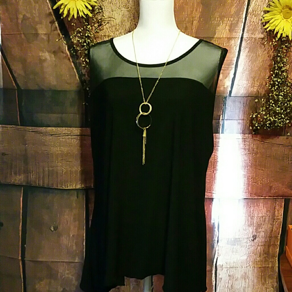 NWT BLK W/GOLD NECKLACE SZ 2X BY SHANNON FORD