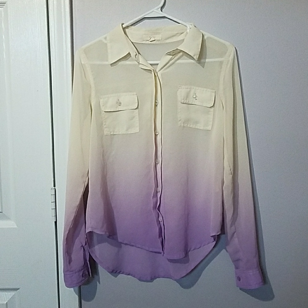 Ombre Button Down