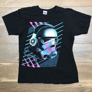 Star Wars Storm Trooper With Headphones Tee