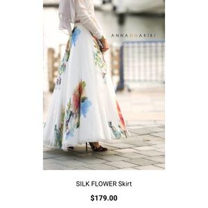 Silk Flower Skirt by Annah Hariri
