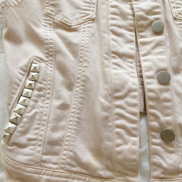 Pastel Blush Pink Denim Vest by Quiksilver Women’s - Picture 2 of 8