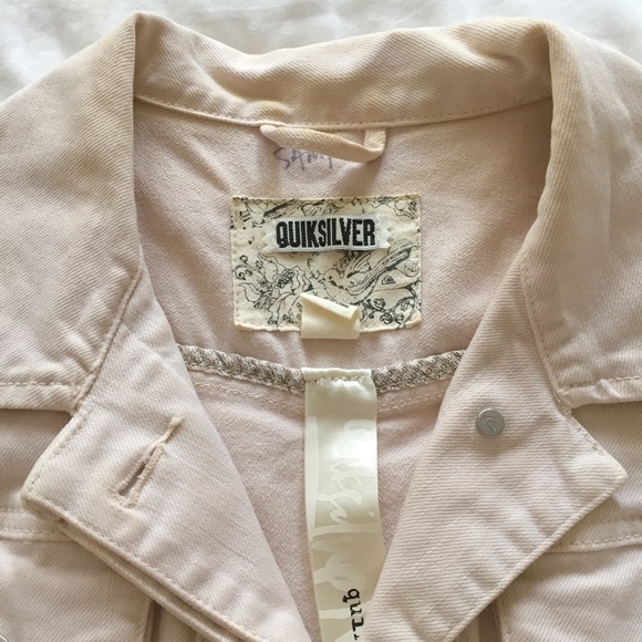 Pastel Blush Pink Denim Vest by Quiksilver Women’s - Picture 6 of 8