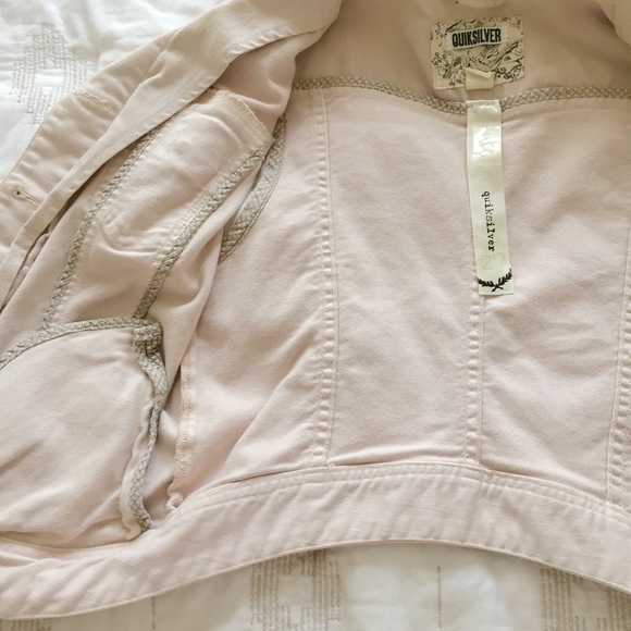 Pastel Blush Pink Denim Vest by Quiksilver Women’s - Picture 7 of 8