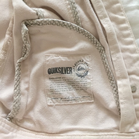 Pastel Blush Pink Denim Vest by Quiksilver Women’s - Picture 8 of 8