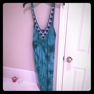 Beaded sleeveless maxi dress