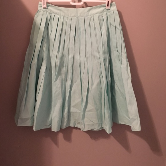 Talbots Blue Pleated Skirt - Picture 1 of 1