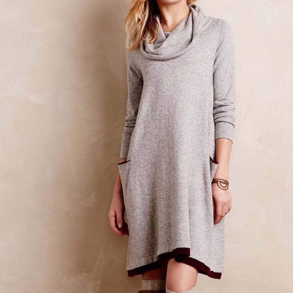Anthropologie Cowl Dress sz: M