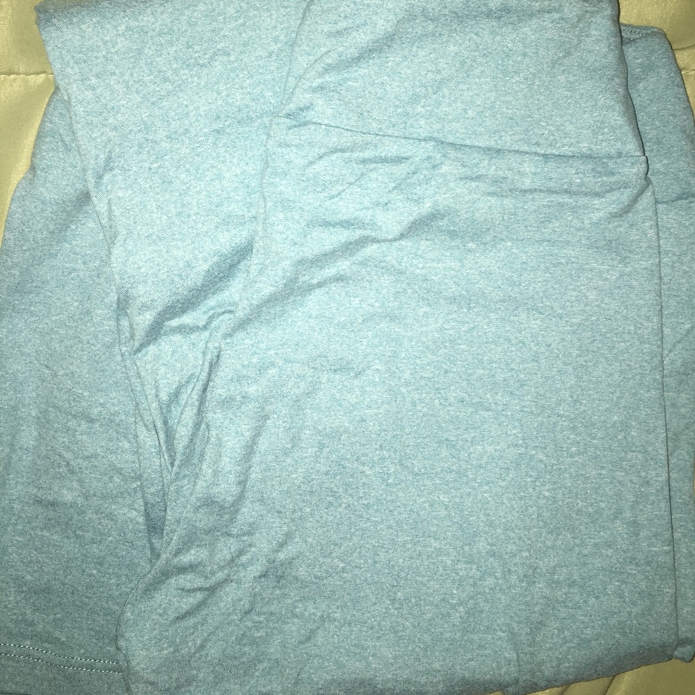 Lularoe one size Heathered blue leggings NEW