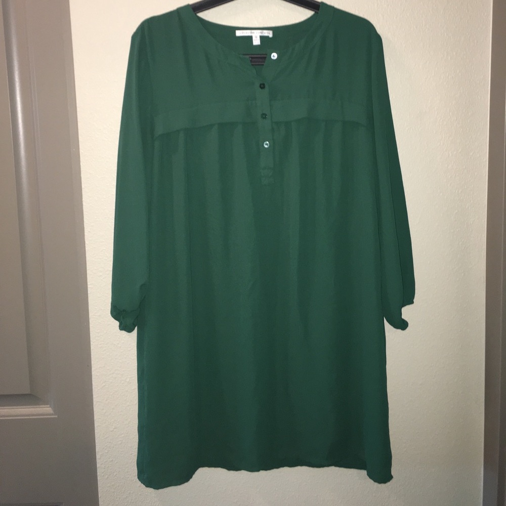 Hunter green blouse