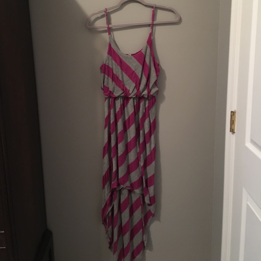High Low Stripe Dress