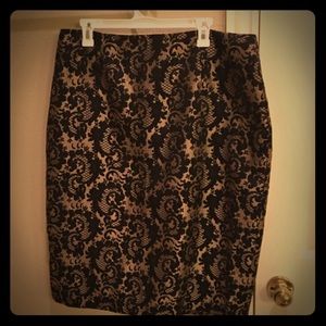 Woven full midi skirt