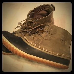 Sorel Out N About Leather Rain Boots