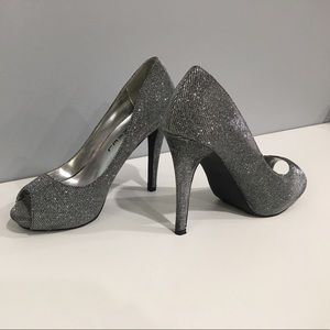 Michael Silver Sparkle Heels