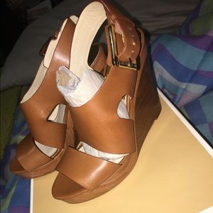 Michael Kors Wedges -Josephine Perforated- Leather