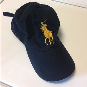 Navy polo hat