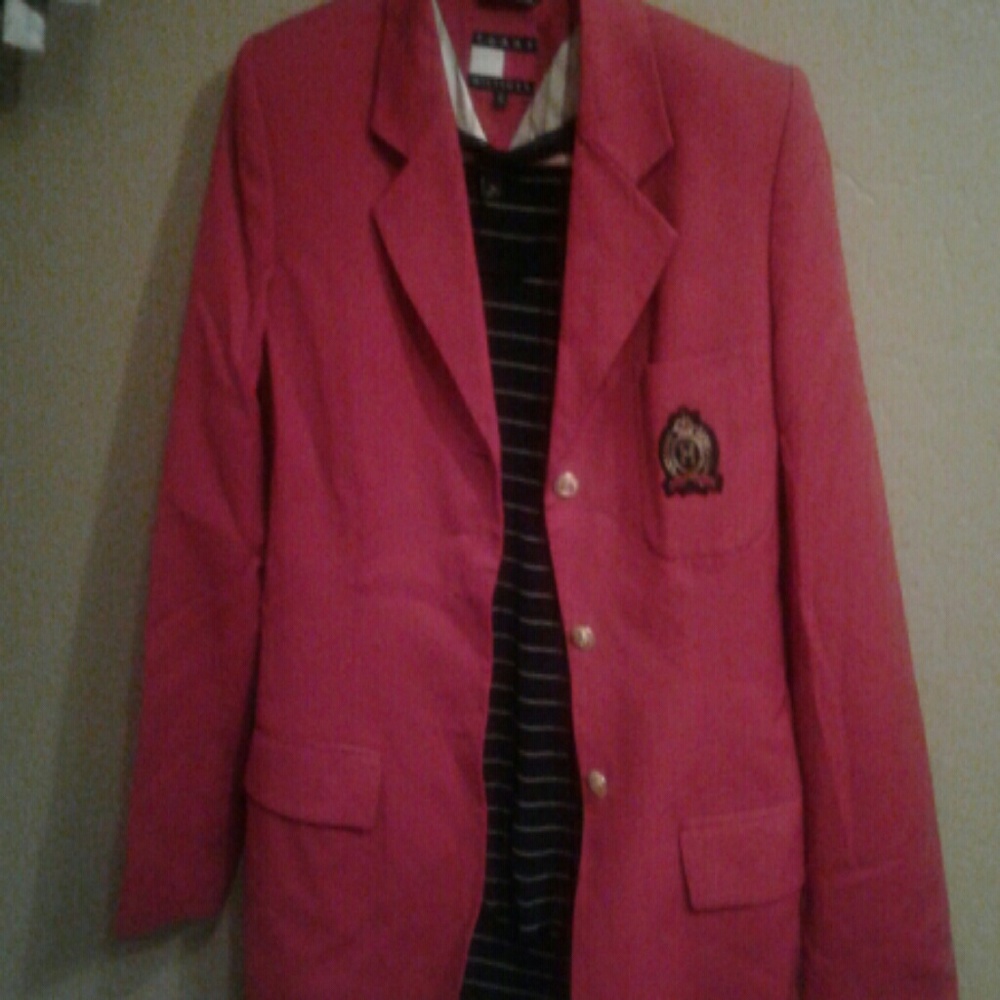 Tommy Hilfiger red blazer