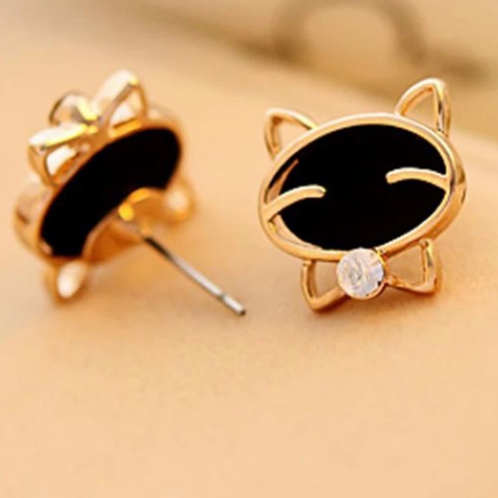 1X HP Kitty Cat Earrings - Picture 5 of 8