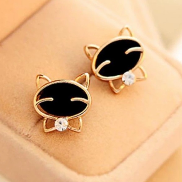 1X HP Kitty Cat Earrings - Picture 2 of 8