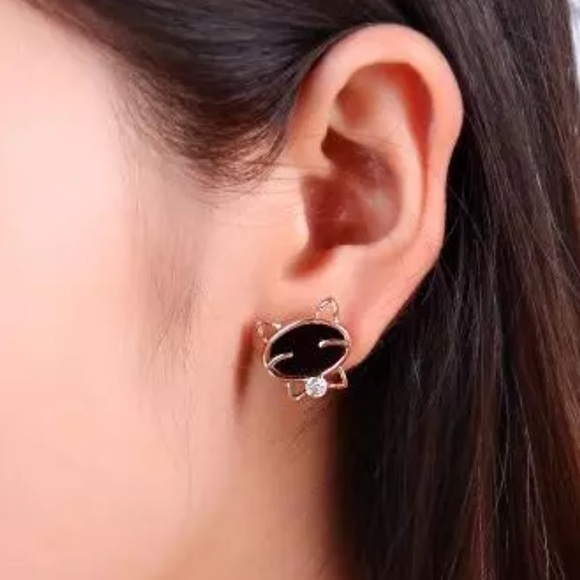 1X HP Kitty Cat Earrings - Picture 3 of 8