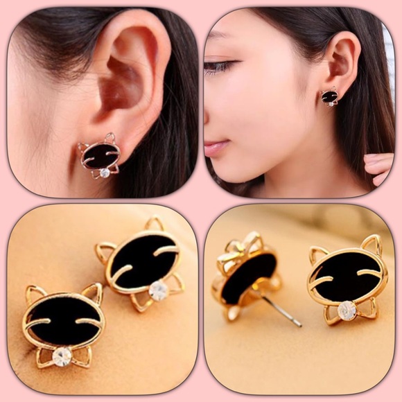 1X HP Kitty Cat Earrings - Picture 8 of 8
