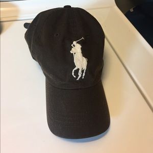 Brown polo hat